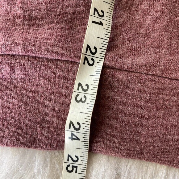 Forever 21 Sweater Womens Sz Large Red Knit Long Sleeve Top Classic Crew Neck - Picture 6 of 8